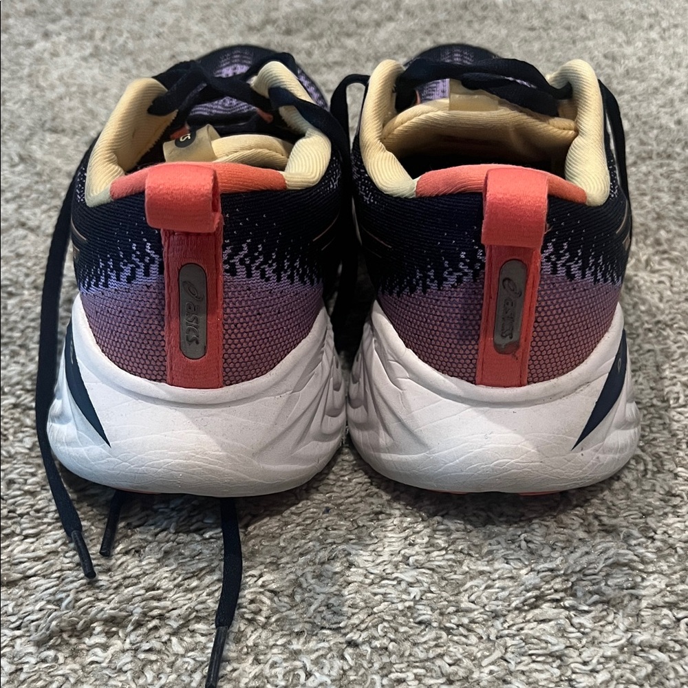 ASICS Gel Cumulus 25 Navy and Pink Sneakers - Picture 3 of 5